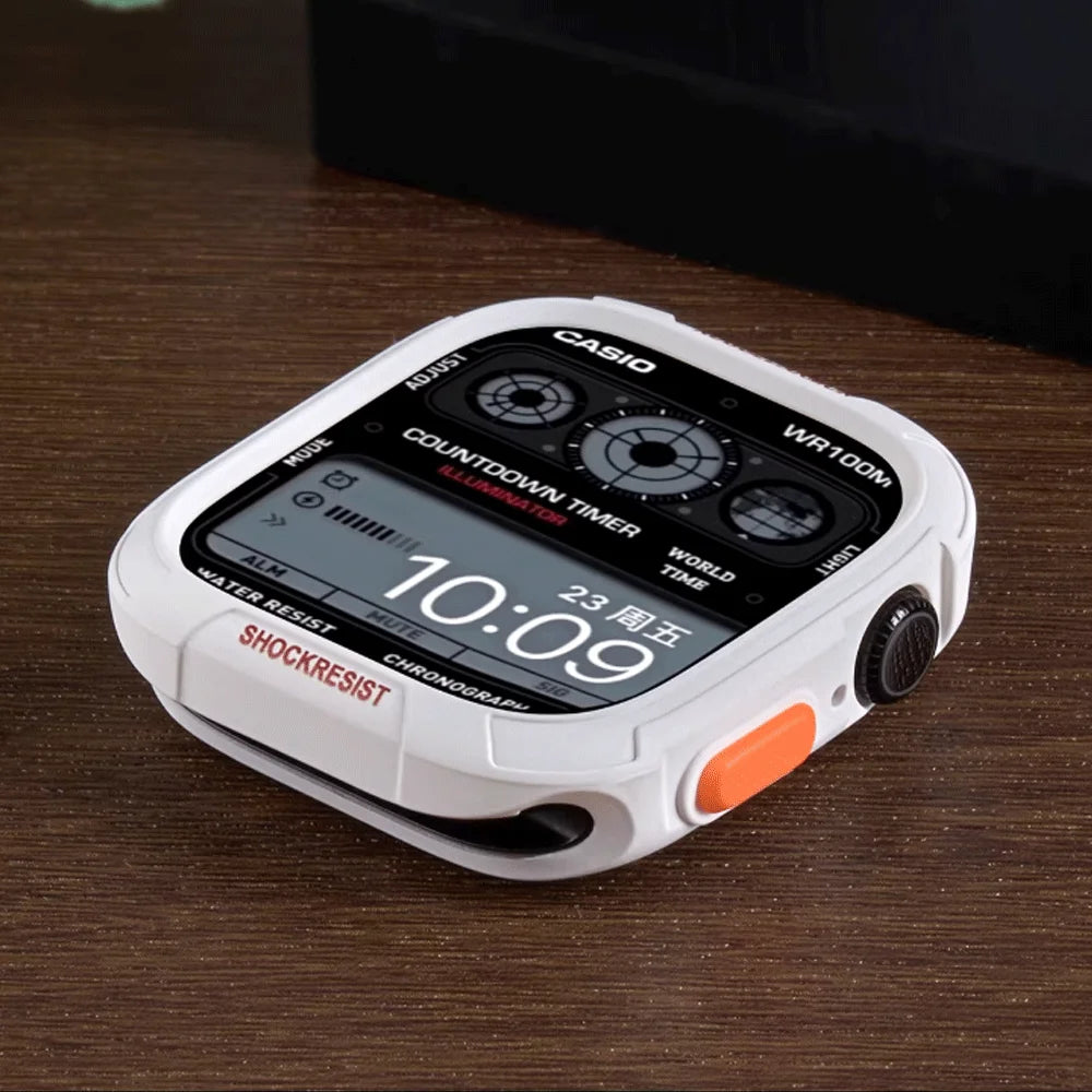 Silicone Case for Apple Watch 11 10 9 8 7 6 SE for iWatch 49mm 41mm 42mm 46mm 40mm 44mm 45mm