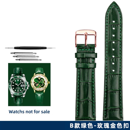 Green butterfly watch strap, 12mm, 14mm, 16mm, 18mm, 20mm, 22mm, high quality, casual, business, watch strap, watch accessories