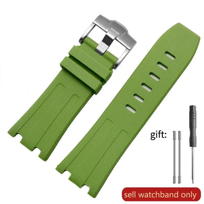 Pour AP Audemars et Piguet 15703 Royal Oak Offshore série étanche en caoutchouc Silicone bracelet de montre 28mm accessoires de montre hommes
