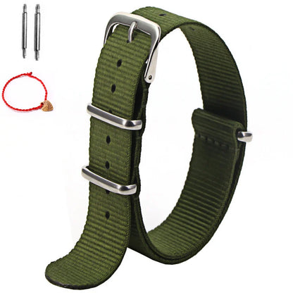 1 pz cinturino in nylon 16mm 18mm 20mm 22mm cinturino di ricambio per orologio sportivo militare in nylon spedizione gratuita