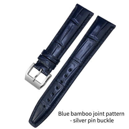 Cinturino per orologio americano in vera pelle di coccodrillo, 20mm 21mm 22mm, per orologi da pilota IWC Mark XVIII Portofino