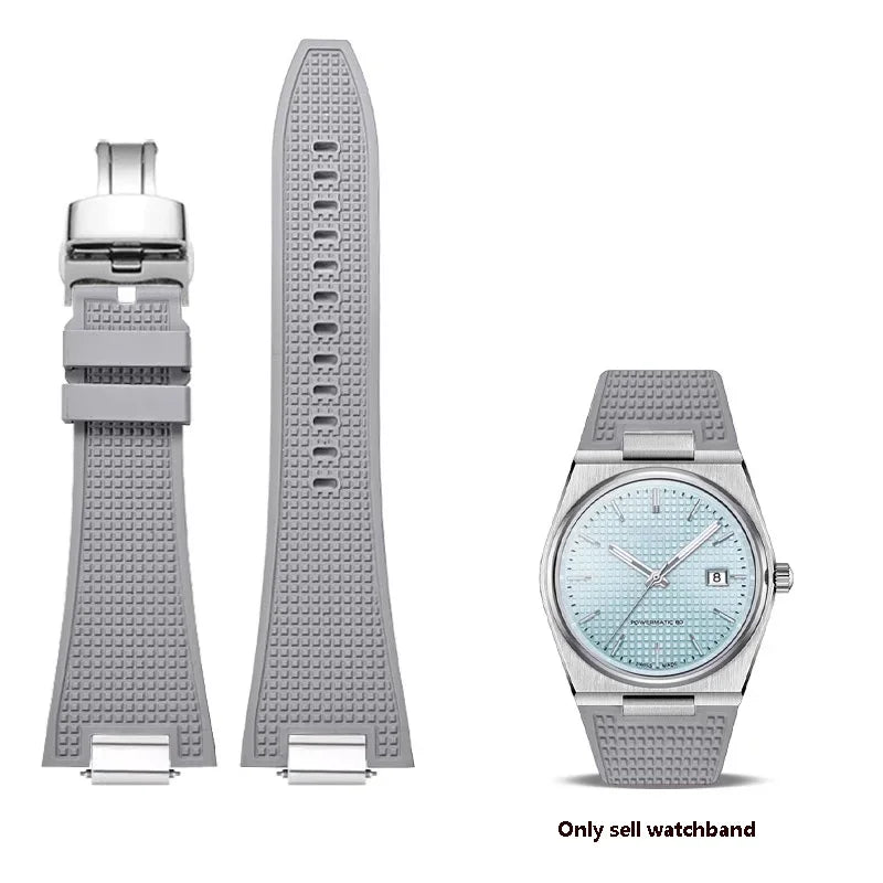 Men's Quick Release Silicone Watch Strap, Fluororubber Strap, for Tissot Store X, T137.407, T137.410, High Quality, 27mm