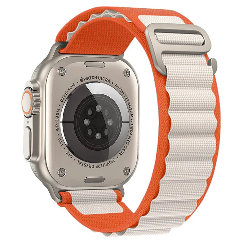 Bracelet à boucle alpine pour Apple watch Ultra 3 2 bandes 49mm 45mm 44mm 40mm 41mm 46mm 42mm Bracelet iWatch série 11 10 SE 9 8 7 6 5 4