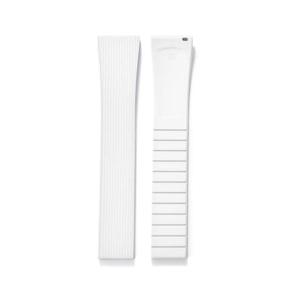 Cinturini per orologi in gomma Delugs CTS Fkm da 20 mm con fibbia a farfalla, 4 colori, texture unica, cinturino per orologi a sgancio rapido per orologi di marca