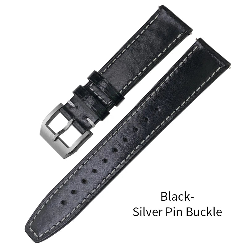Bracelet de montre en cuir véritable pour hommes, à dégagement rapide, 19mm 20mm 21mm 22mm, pour IWC Portugieser Pilot montres Portofino, bracelet de montre en cuir de vache