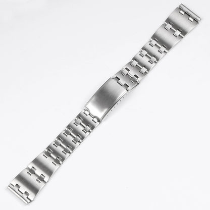 Cinturino per orologio vintage in acciaio inossidabile spazzolato color argento 19*21mm, bracciale in metallo per SEIKO Bell Matic 4006-6002