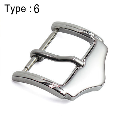 Stainless Steel Watch Buckle, Multiple Styles, 16 to 24mm, Silver Replacement Clasp for Men's Watch Straps