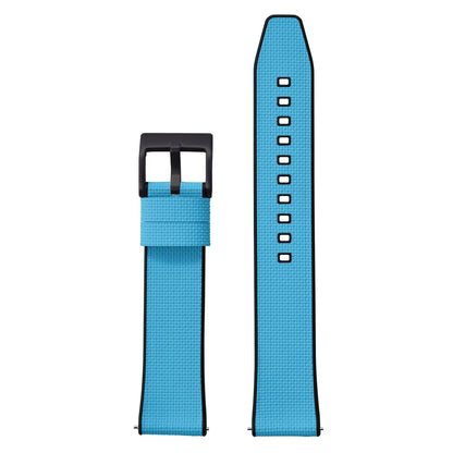 Cinturino in gomma FKM in tela per vela 18mm 19mm 20mm 21mm 22mm 24mm, top FKM a sgancio rapido + base FKM, vestibilità perfetta, cinturino universale piatto per orologio
