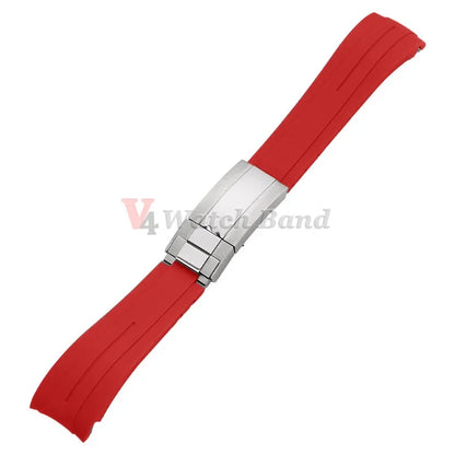 20mm Rubber Watch Strap for Rolex, Water Ghost Bracelet, Oysterflex, Curved End Silicone Watch Strap, Men's Sport Belt