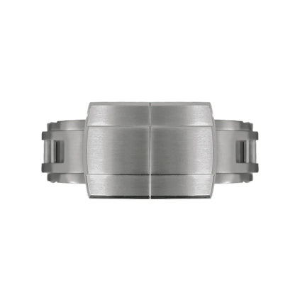 316L Stainless Steel Daytona Deployment Clasp, 16mm 18mm 20mm, Replacement, Two Tone Brushed Polished Finish Buckle
