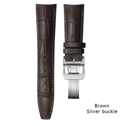 Curved end watch strap for IWC PILOT Portugieser Portofino 20mm 21mm 22mm genuine calfskin watchband high quality cowhide strap