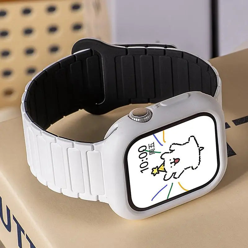 Magnetic loop + silicone case + adjustment tool for Honor Choice ROSSINI 2i smartwatch strap