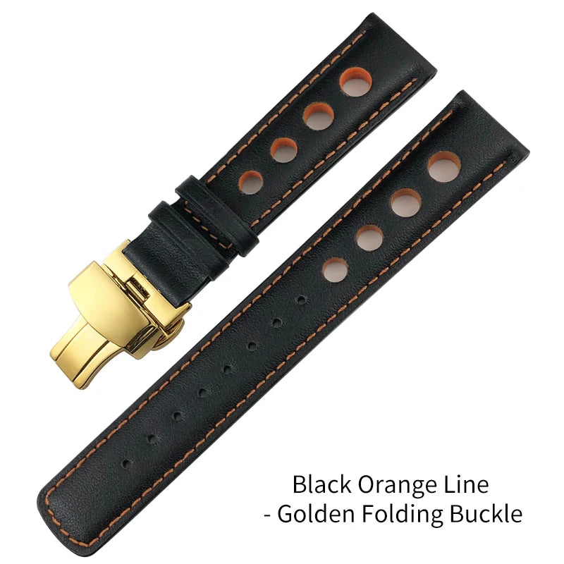 Bracelet de montre en cuir véritable pour hommes, 20mm, boucle papillon, pour Tissot T91 Racing Sports 1853 PRS516 T044