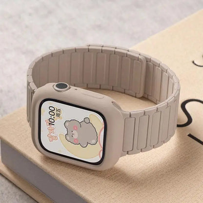 Magnetic loop + silicone case + adjustment tool for Honor Choice ROSSINI 2i smartwatch strap