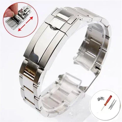 Watch band for Rolex Submariner Daytona, Yacht-Master Gstuff, foetal locking clasp, 904 steel watch band, watch straps, 20mm, 21mm