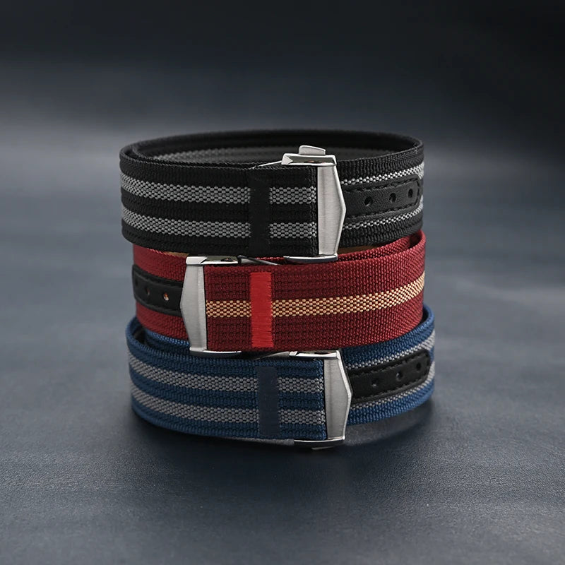 Bracelet de montre otan en toile de Nylon de qualité supérieure pour Omega X Swatch MoonSwatch, fermoir pliant Seamaster 300 007, Bracelet universel de 20mm