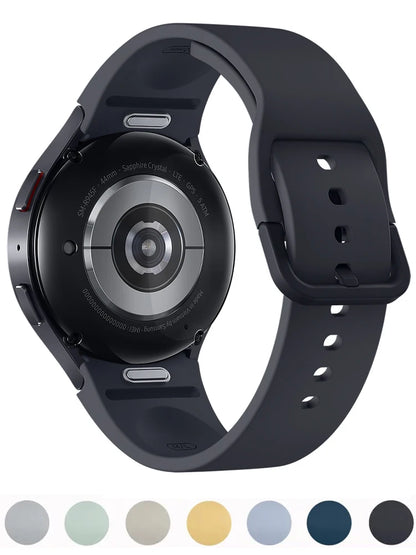 Bracelet d'origine pour Samsung Galaxy Watch 7 6 5 4 FE 44mm 40mm/Pro 45mm Bracelet de Sport en Silicone correa watch6 Bracelet classique 43 47mm