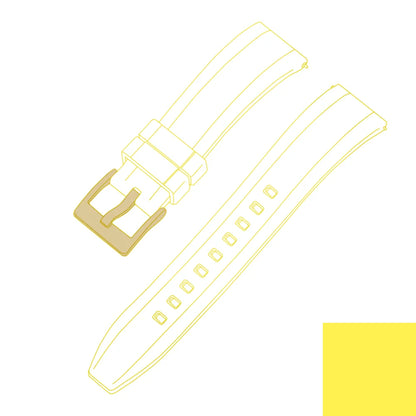 Bracelet de montre en caoutchouc FKM vulcanisé de qualité supérieure 18mm 19mm 20mm 21mm 22mm 23mm 24mm bracelets de montre à dégagement rapide