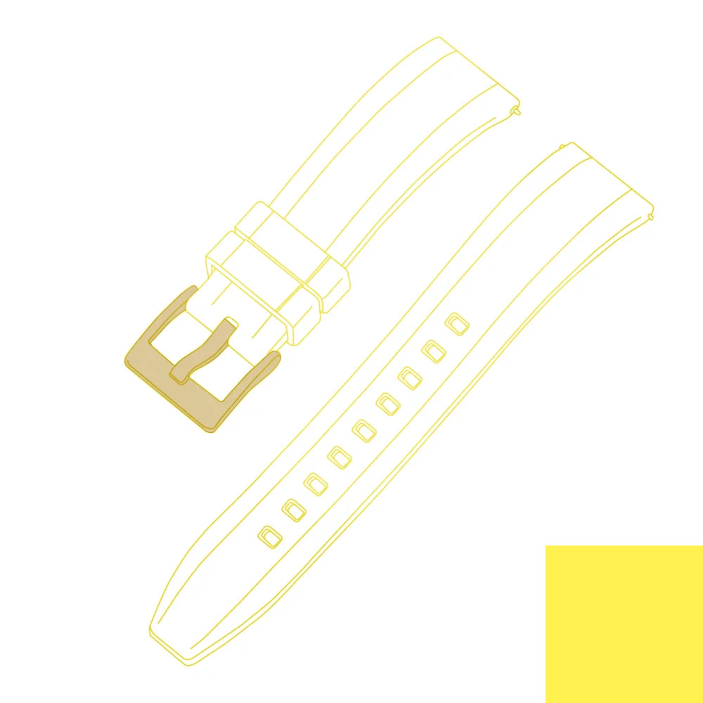 Premium quality vulcanized FKM rubber watch straps, 18mm, 19mm, 20mm, 21mm, 22mm, 23mm, 24mm quick-release watch straps