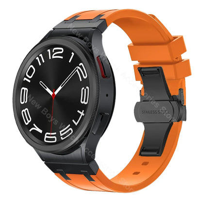 Bracelet de sport en silicone sans interstice pour hommes, compatible Samsung Galaxy Watch 7 40mm 44mm, 6 4 Classic 46 47mm, 42 43mm, 5 Pro 45mm