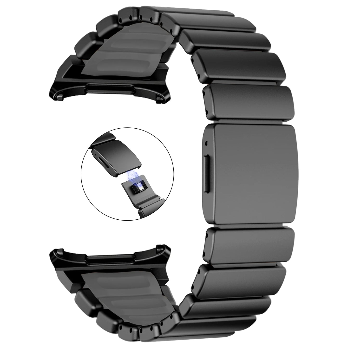 Magnetic Titanium Strap for Samsung Galaxy Watch Ultra 2, Alloy Band for Galaxy Watch 9 8 Classic