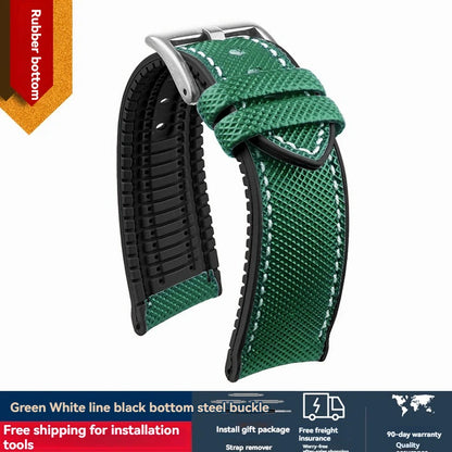 Per Mido timoniere comandante cittadino blu angelo serie cinturino orologio impermeabile in Nylon gomma cinturino orologio da 19mm 20mm 22mm 23mm