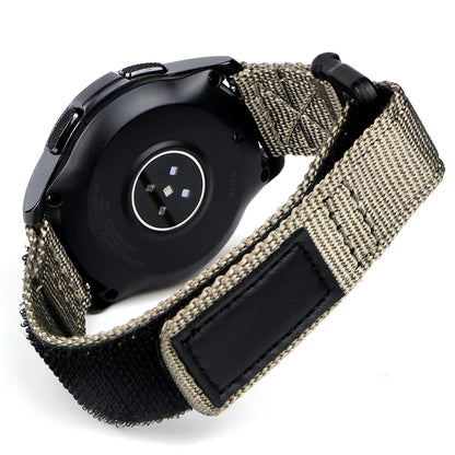 Bracelet de montre militaire en Nylon de qualité supérieure pour Samsung Galaxy Watch, pour hommes, avec libération rapide pour montre intelligente 20mm 22mm