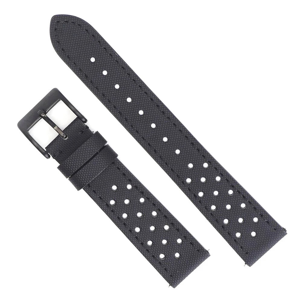 Cinturino per orologio in tessuto di vela in nylon di alta qualità 18mm 19mm 20mm 22mm cinturino da corsa rally cinturino per orologio traspirante perforato a sgancio rapido per uomo