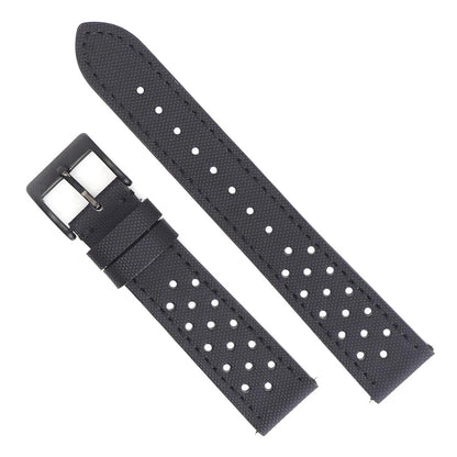 Cinturino per orologio in tessuto di vela in nylon di alta qualità 18mm 19mm 20mm 22mm cinturino da corsa rally cinturino per orologio traspirante perforato a sgancio rapido per uomo
