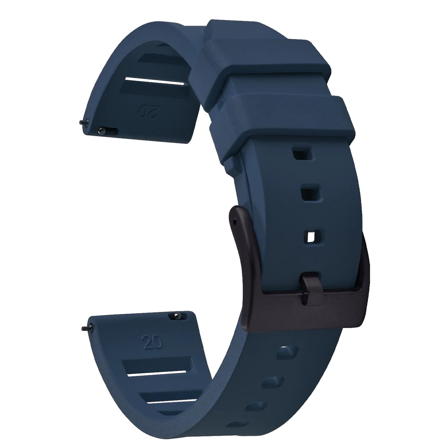 Bracelet de montre en caoutchouc fluoré FKM de qualité supérieure, à dégagement rapide, 20 mm 22 mm, bracelet de plongée souple et étanche, bracelet de remplacement pour montre