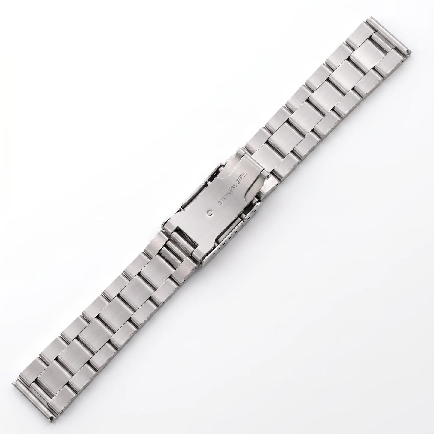 Bracelet de montre universel en acier inoxydable massif, 18, 20, 22, 24mm, extrémité droite, bracelet en métal, bracelet de remplacement pour hommes