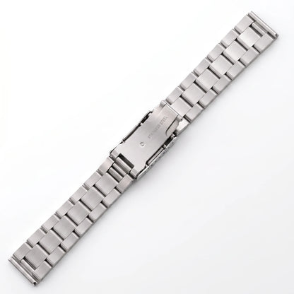 Bracelet de montre universel en acier inoxydable massif, 18, 20, 22, 24mm, extrémité droite, bracelet en métal, bracelet de remplacement pour hommes