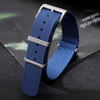 Cinturino per orologio in Nylon per Seiko Army Sport, cinturino di ricambio 18mm 20mm 22mm marrone verde nero, cinturino militare, cinturino per orologio casual