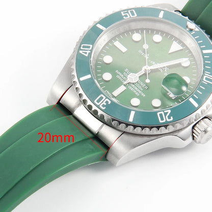 Pour Rolex Daytona Black Submariner GMT Yacht-Master Series, maillons d'extrémité métalliques incurvés en acier inoxydable, accessoires de montre 20mm 21mm