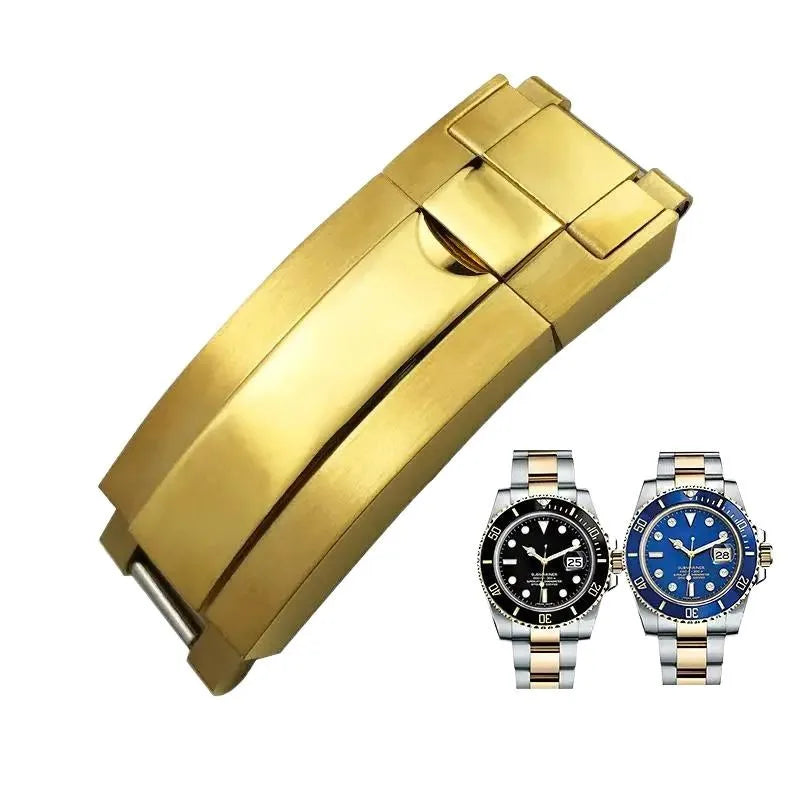 Boucle pliante de verrouillage coulissant en acier inoxydable 316L, 16x9mm, pour fermoir Rolex, Bracelets Submariner Daytona GMT, fermoir de déploiement