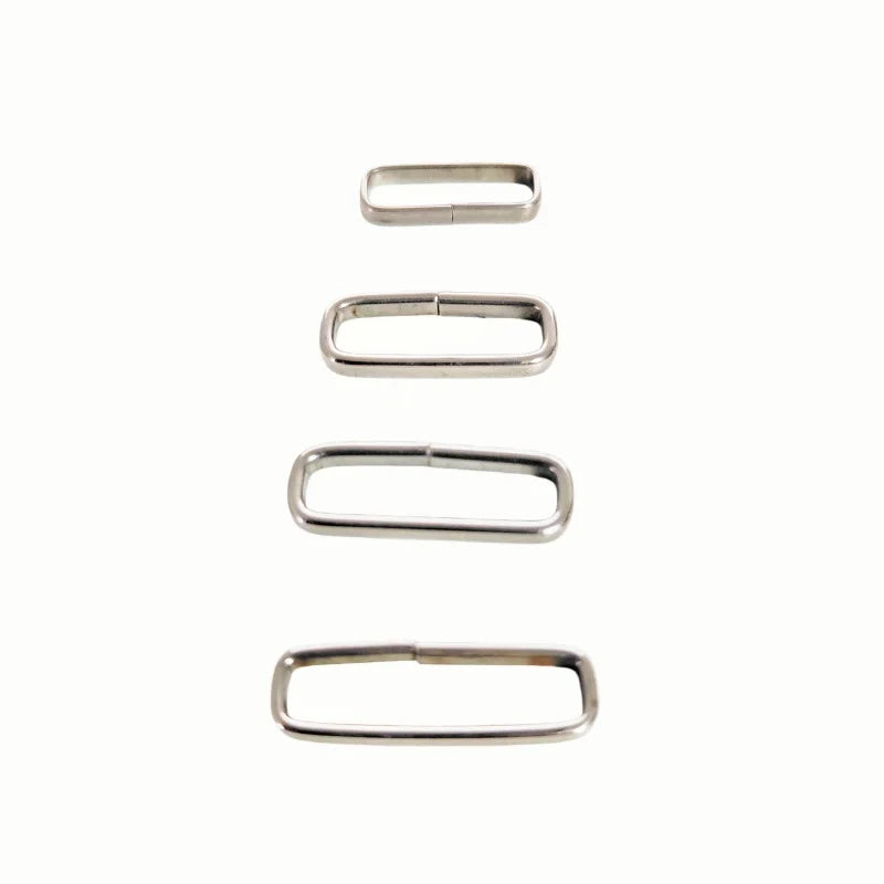 Lot de 100 anneaux de montre en acier inoxydable poli, 16MM, 18MM, 20MM, 22MM, pour bracelets de montre