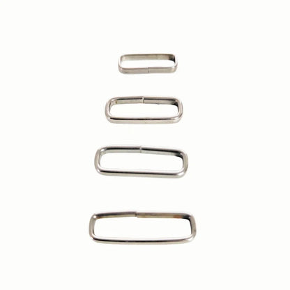 Lot de 100 anneaux de montre en acier inoxydable poli, 16MM, 18MM, 20MM, 22MM, pour bracelets de montre