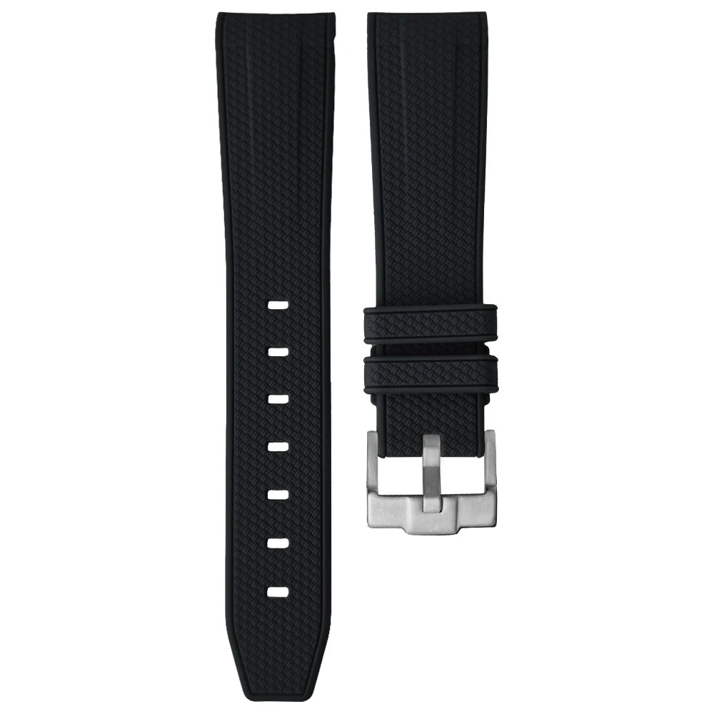 20mm Rubber Watch Strap for Tissot IWC Seiko 5 Hamilton Certina Oris Khaki Blue Brown Curved End 19mm Silicone Dive Watch Band