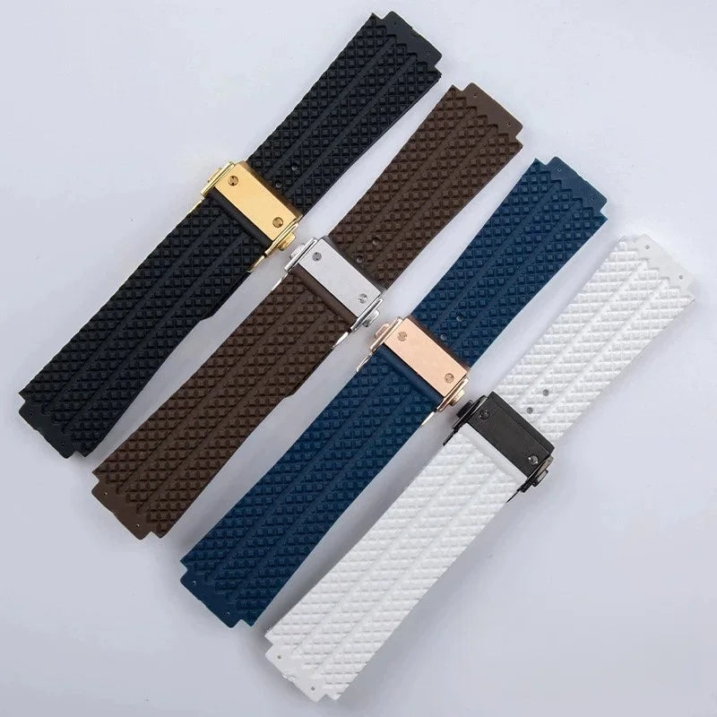 Replacement watch strap for Hublot Big Bang Classic Fusion Bracelet 24*17mm 26*19mm Soft Silicone Rubber Watch Strap
