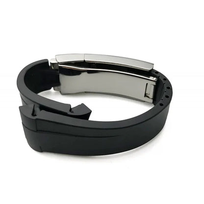 Cinturino in gomma naturale da 20 mm, 21 mm e 22 mm per Rolex Submariner Explorer Oyster MILGAUSS Airking in silicone