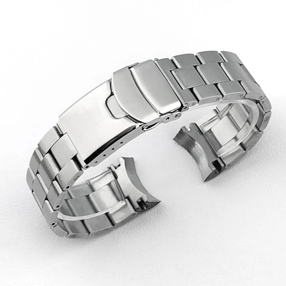 Men's Solid Stainless Steel Sport Bracelet, 22mm, SRPD SKX007/SKX009 SRPD63K1, Jubilee Curved End Bracelet