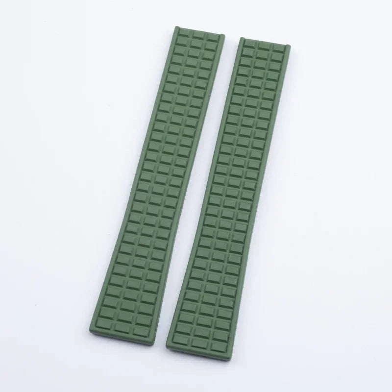 Premium FKM Fluorine Rubber Watch Strap, 19mm, for Patek, for Philippe, for Aquanaut 5067A-001
