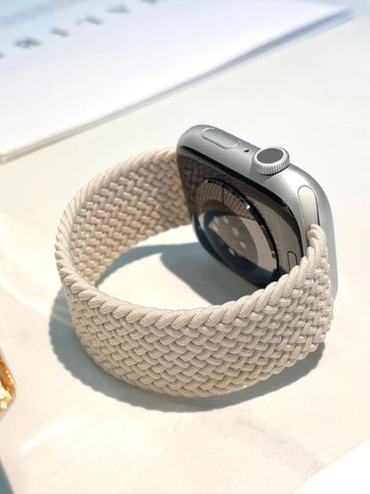 Bracelet tressé Solo Loop pour Apple Watch, 46mm 44mm 40mm 45mm 41mm 42mm, Correa, iWatch Series 11 10 9 SE 8 7 6 5 4 3