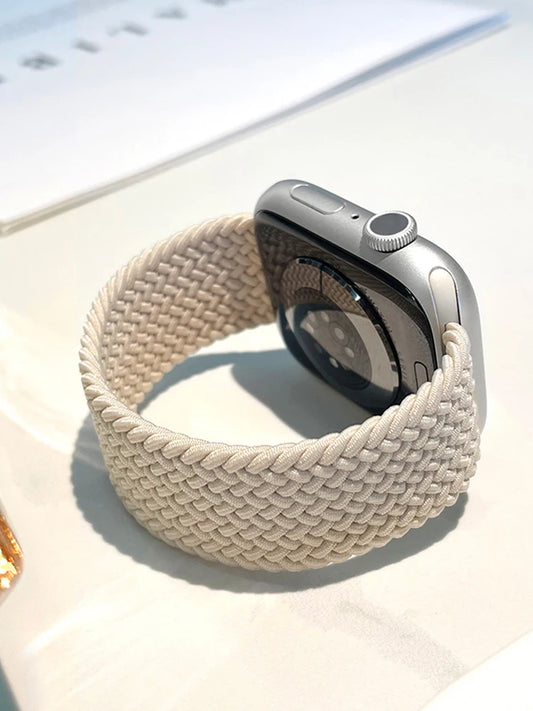 سوار Solo Loop مضفر لساعة Apple Watch، مقاس 46 مم 44 مم 40 مم 45 مم 41 مم 42 مم، Correa، لساعة iWatch الإصدارات 11 10 9 SE 8 7 6 5 4 3
