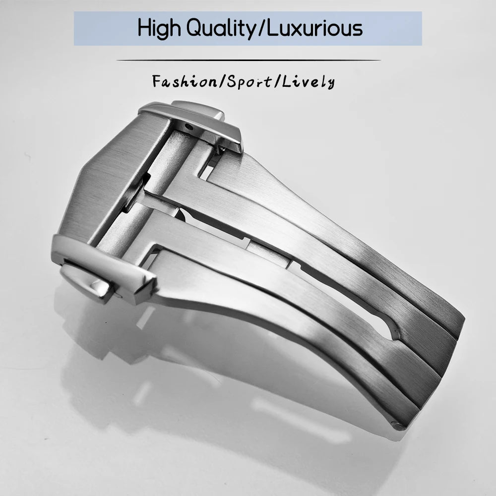 Fermoir pliable De haute qualité, 18mm, pour bracelet De montre Omega Seamaster De Ville AT150, boucle pliante en acier inoxydable 316L