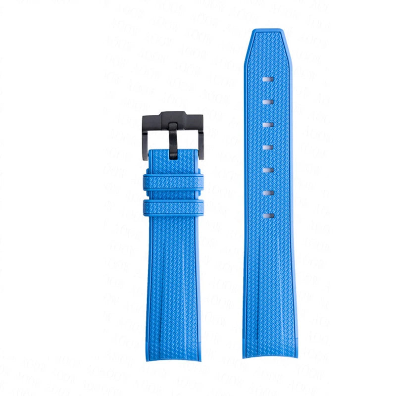 Bracelet de montre pour Omega X Swatch Joint MoonSwatch, pour Seamaster 300 hommes femmes 20mm caoutchouc Silicone extrémité incurvée
