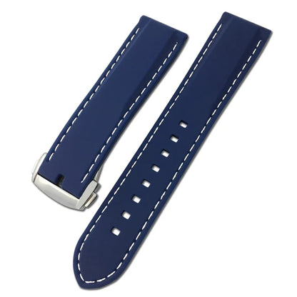 Soft Natural Rubber Watch Strap, 18mm 20mm 22mm, Suitable for HUAWEI GT SEIKO SKX IWC Tudor 19mm 21mm, Silicone for Tissot Diving Bracelet