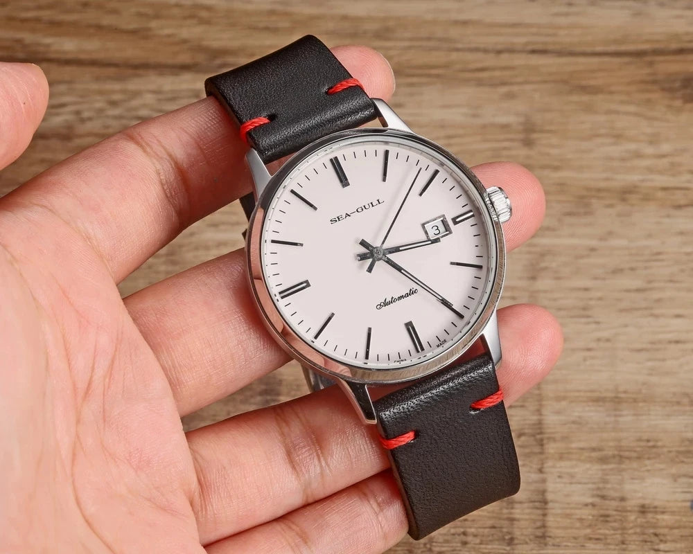 HEMSUT Men's Leather Watch Straps Handmade Italian Buttero Quick Release Vintage Replacement Watch Band 18mm 20mm 22mm