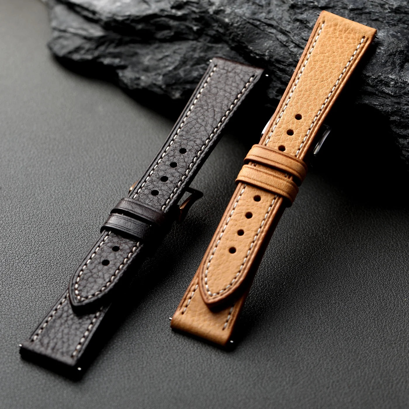 Cinturino in pelle italiana fatto a mano MBOX, 18 19 20 22MM, a sgancio rapido e flessibile, in pelle bovina a strato superiore, stile vintage S/M
