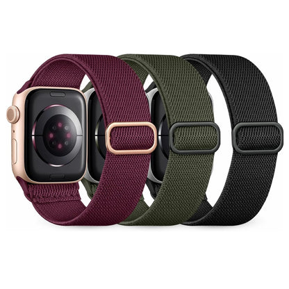 3 cinturini in nylon per Apple Watch Ultra, 38mm, 40mm, 41mm, 42mm, 44mm, 45mm, 46mm, 49mm, cinturino elastico in nylon, iWatch serie 11, 10, 9